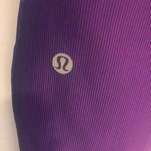 Work-out pants!! Two-toned size 4 purple\black Lulu Lemon workout pants!
